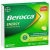 Berocca Energy Pinelime Crush 60 Effervescent Tablets Exclusive chính hãng Úc