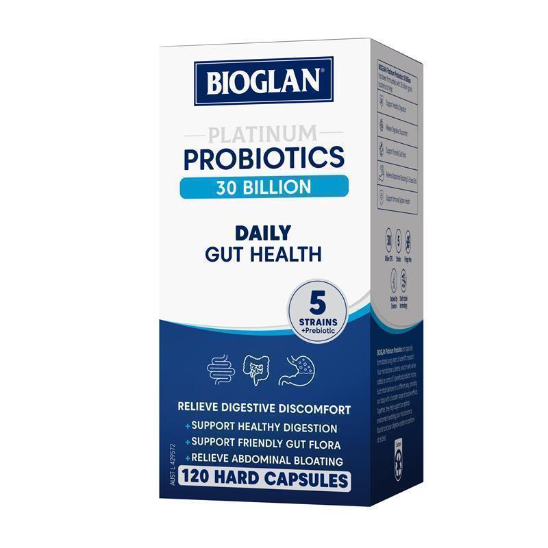 Bioglan Platinum Probiotics Daily 30 Billion 120 Capsules chính hãng Úc