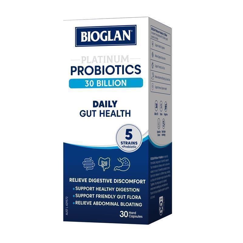 Bioglan Platinum Probiotics Daily 30 Billion 30 Capsules chính hãng Úc