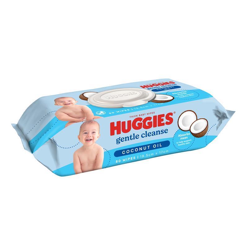 Huggies Coconut Scented 80 Wipes chính hãng Úc