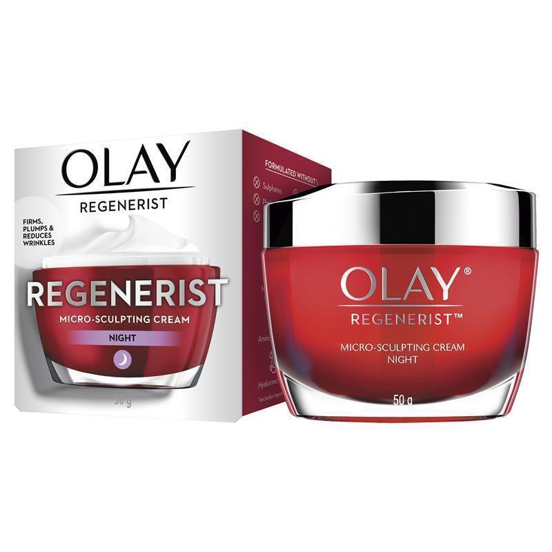 Olay Regenerist Advanced Anti-Ageing Micro-Sculpting Night Face Cream Moisturiser 50g chính hãng Úc