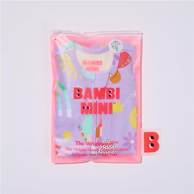 Bambi Mini Co. Wrigglesuit 0 Newborn Pastel Lilac chính hãng Úc