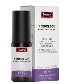 Swisse Skincare Retinol 0.3% Advanced Night Serum 30ml chính hãng Úc