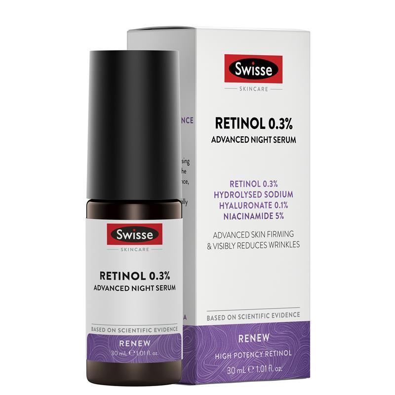 Swisse Skincare Retinol 0.3% Advanced Night Serum 30ml chính hãng Úc