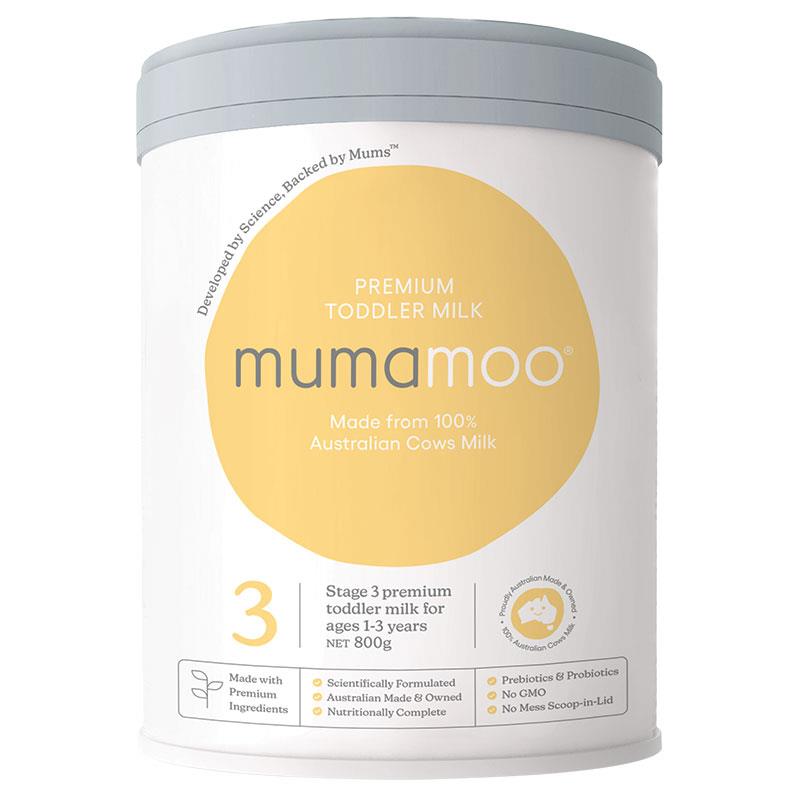 Mumamoo Stage 3 Premium Toddler Milk 1-3 Years 800g chính hãng Úc