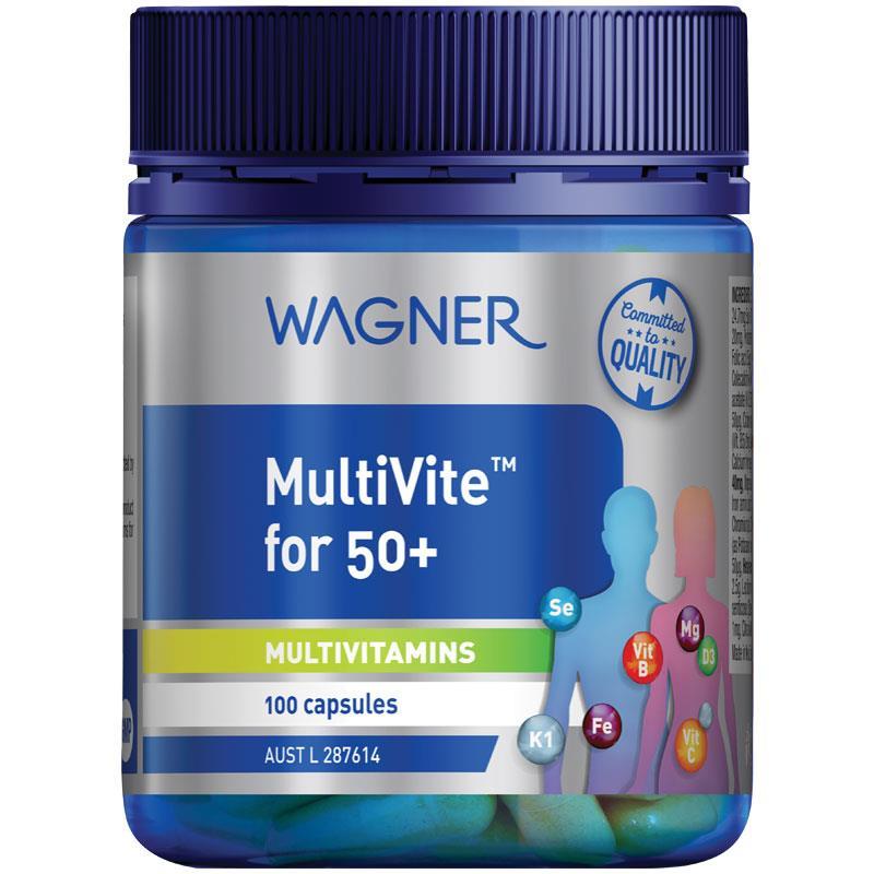 Wagner Multivite For 50+ 100 Capsules chính hãng Úc