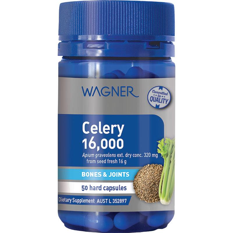 Wagner Celery 16000mg 50 Capsules chính hãng Úc