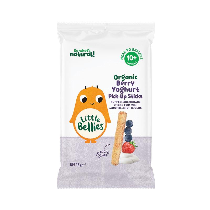 Little Bellies Organic Berry Yoghurt Pick Up Sticks 16g chính hãng Úc