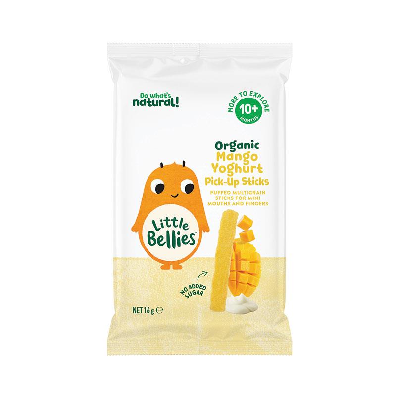 Little Bellies Organic Mango Yoghurt Pick Up Sticks 16g chính hãng Úc