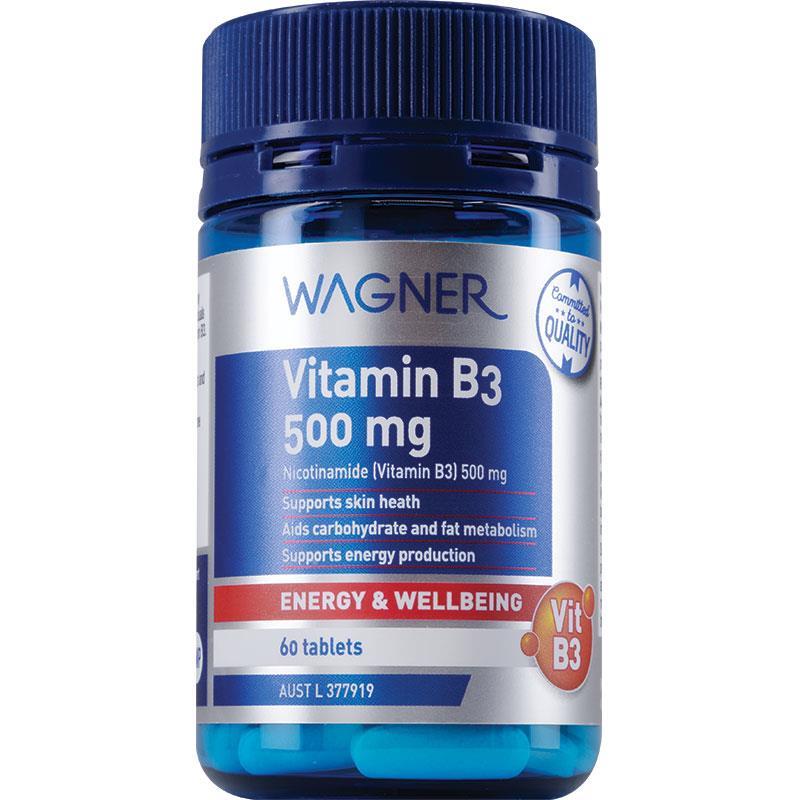Wagner Vitamin B3 500mg 60 Tablets chính hãng Úc