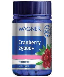 Wagner Cranberry 25000+ 90 Capsules chính hãng Úc