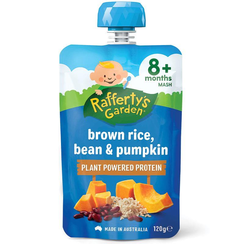 Raffertys Garden 8+ Months Brown Rice Bean & Pumpkin 120g chính hãng Úc