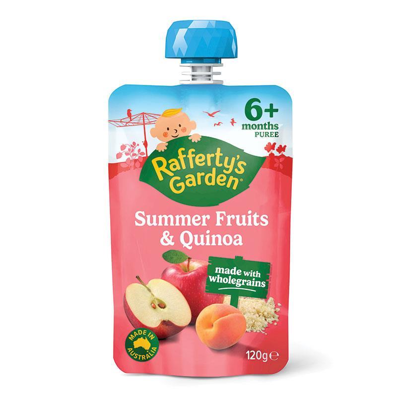 Raffertys Garden Summer Fruits & Quinoa 120g chính hãng Úc