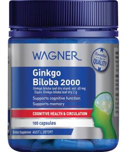 Wagner Ginkgo Biloba 2000 100 Capsules chính hãng Úc