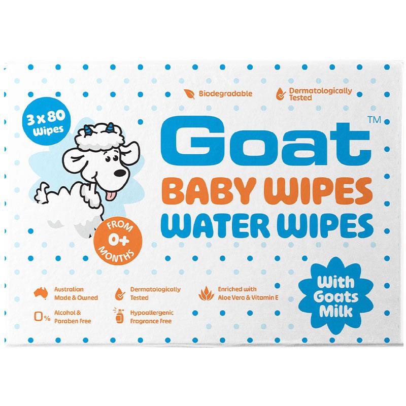 Goat Baby Wipes Water Wipes 240 chính hãng Úc
