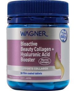 Wagner Bioactive Beauty Collagen + Hyaluronic Acid Booster 90 Tablets chính hãng Úc
