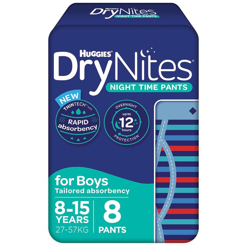 Huggies DryNites Boy 8-15 Years 8 Pack chính hãng Úc