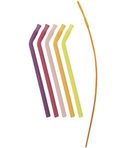 B.Box Silicone Straws Very Berry 5 Pack chính hãng Úc