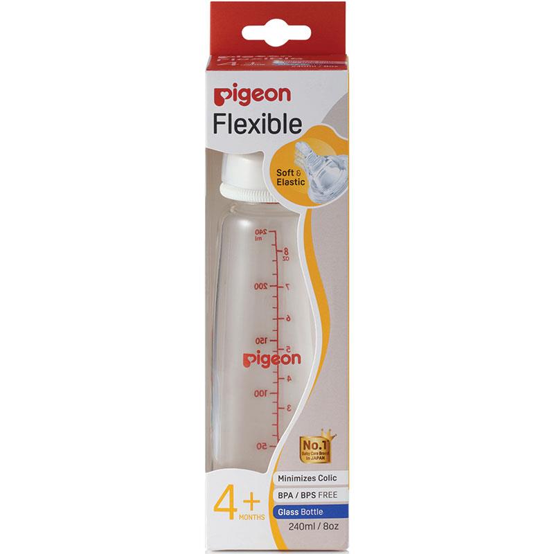 Pigeon Flexible Bottle Glass 240ml chính hãng Úc