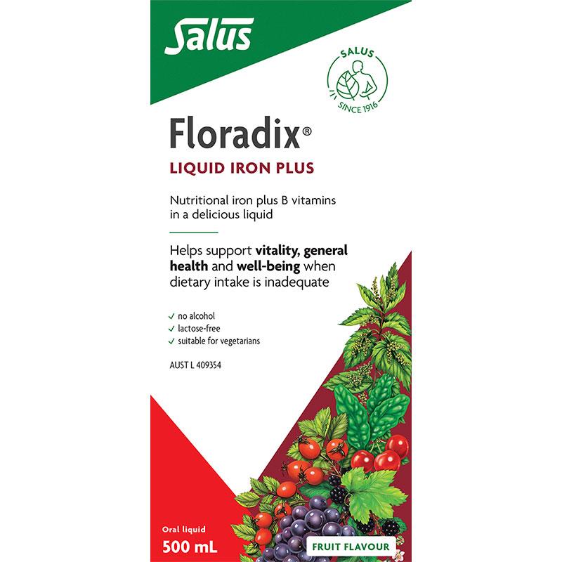 Floradix Liquid Iron Plus 500ml chính hãng Úc