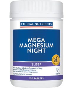 Ethical Nutrients Mega Magnesium Night 150 Tablets Exclusive Size chính hãng Úc