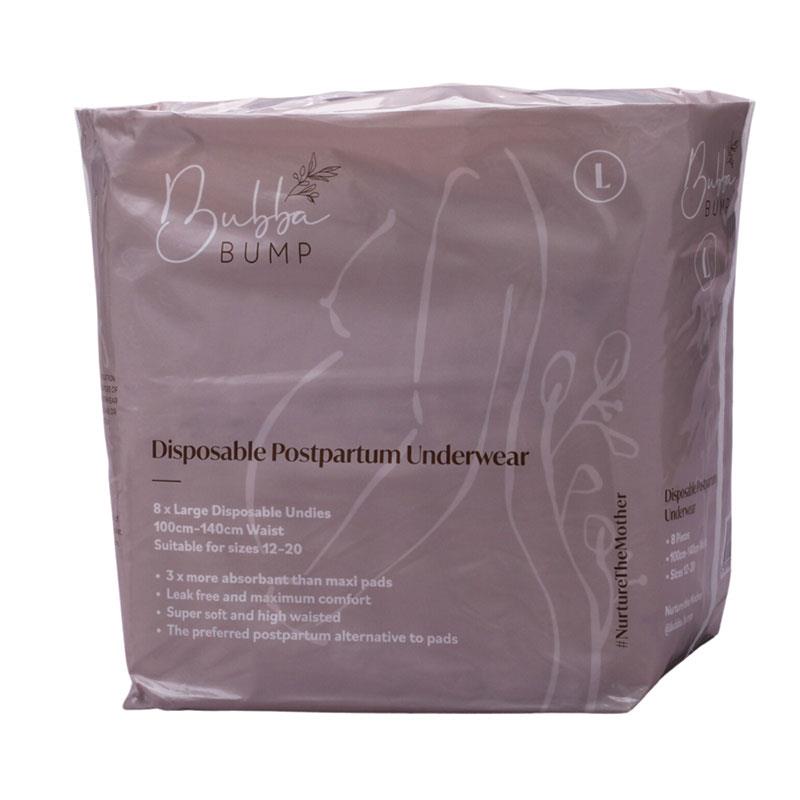 Bubba Bump Disposable Postpartum Underwear Large 8 Pack chính hãng Úc