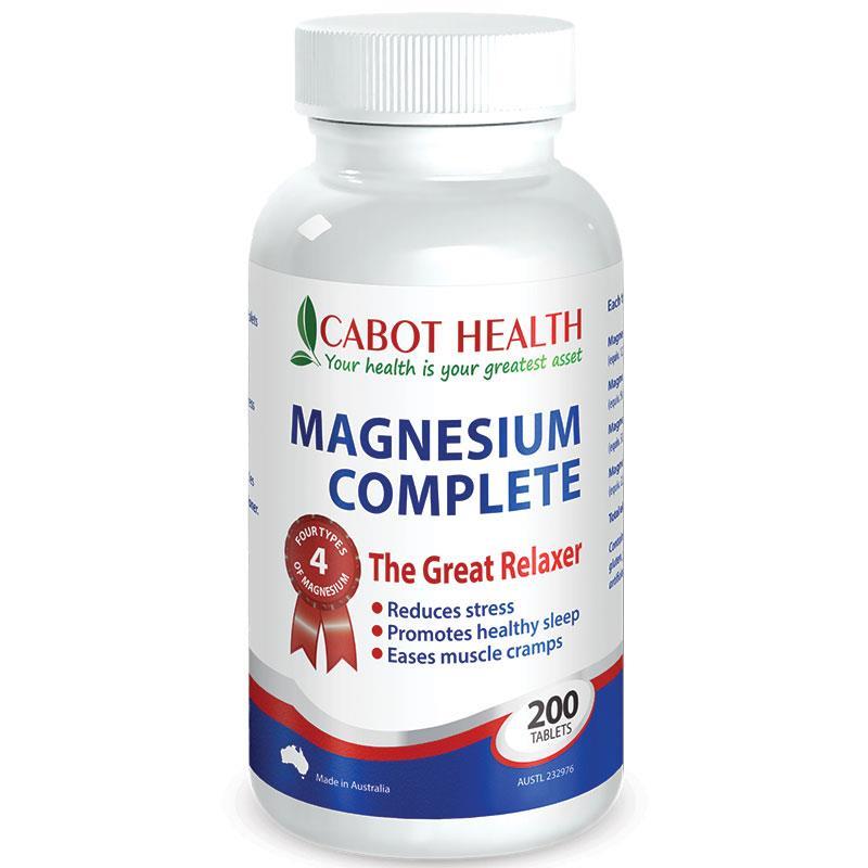 Cabot Health HD Magnesium Complete 200 Tablets chính hãng Úc