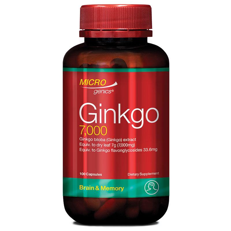 Microgenics Ginkgo 7000 100 Capsules chính hãng Úc