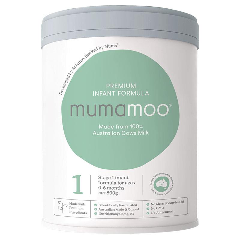 Mumamoo Stage 1 Premium Infant Formula 0-6 Months 800g chính hãng Úc