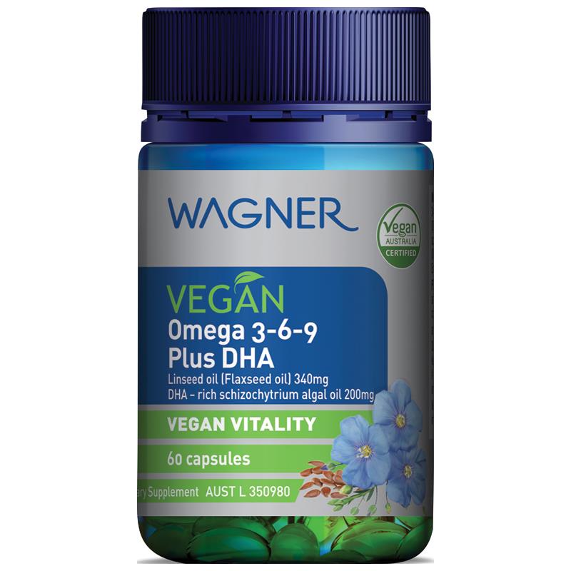 Wagner Vegan Omega 3-6-9 Plus DHA 60 Capsules chính hãng Úc