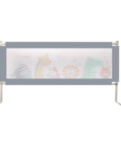 BoPeep Kids Baby Safety Bed Rail Guard Adjustable Folding Child Toddler Grey Small chính hãng Úc