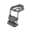 BoPeep Kids Toilet Ladder Toddler Training Step Stool Soft Seat Non Slip Grey chính hãng Úc