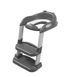 BoPeep Kids Toilet Ladder Toddler Training Step Stool Soft Seat Non Slip Grey chính hãng Úc