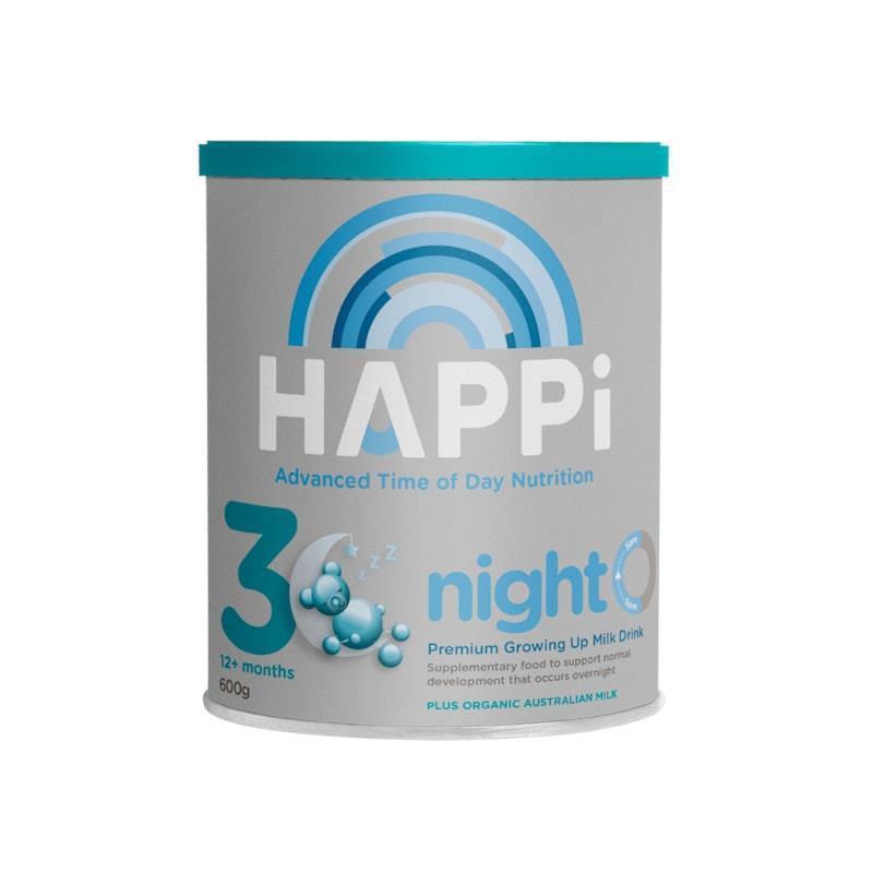 Happi Night Toddler Milk Drink Stage 3 600g chính hãng Úc