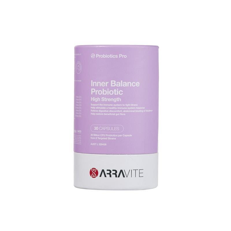 ARRAVITE Inner Balance Probiotics High Strength 30 Capsules chính hãng Úc
