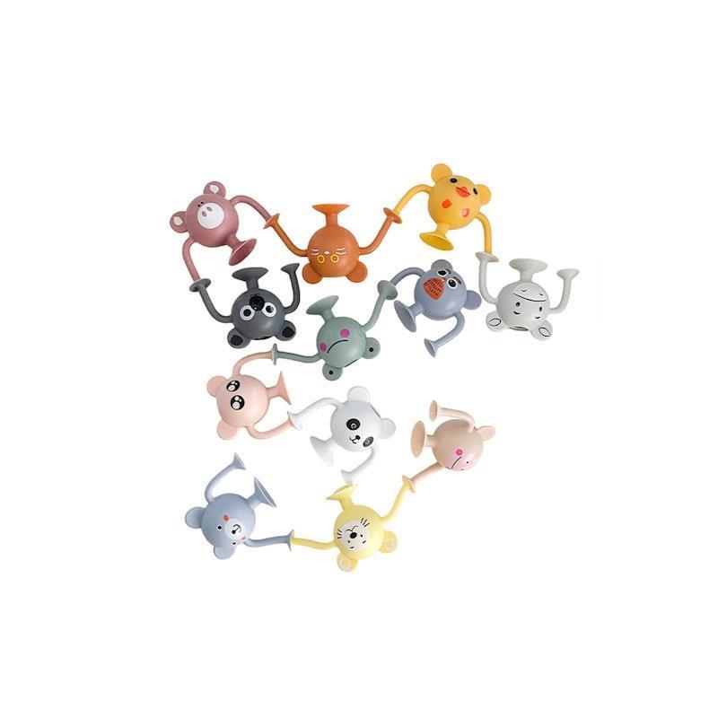 Cherub Baby Bath Toys - Silicone Suction 12PK Bundle – Entire Zoo Collection - Pastel Pack chính hãng Úc