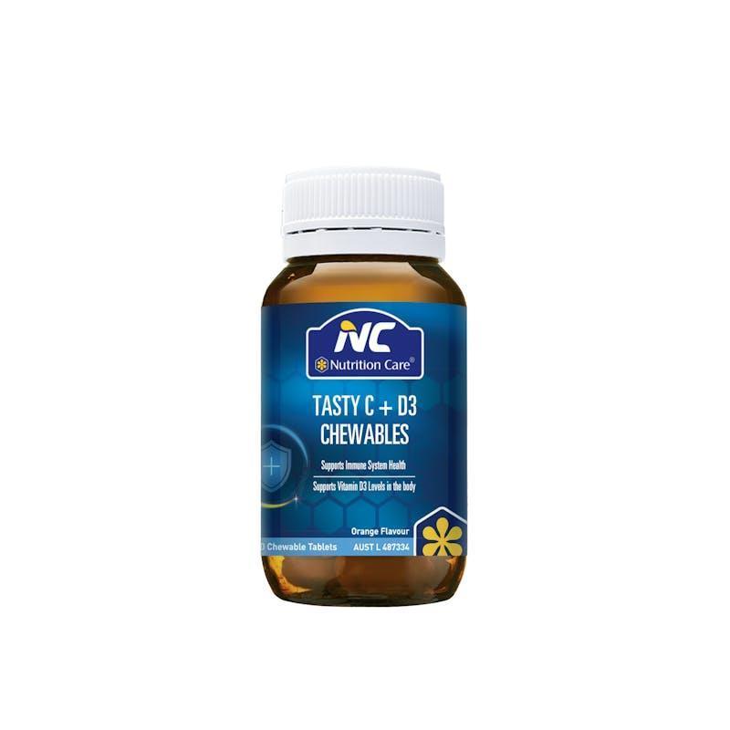 Nutrition Care Tasty C + D3 60 Chewable Tablets chính hãng Úc